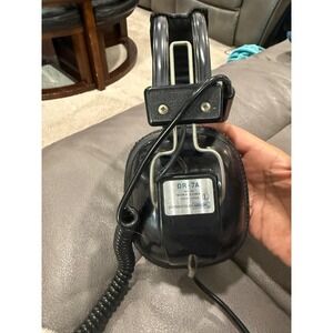 Sony DR‎ 7A Stereo Headphones Black Wired Coil Cord Professional Audio works